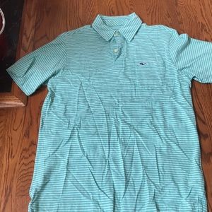 Green Striped Polo